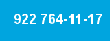 922 764-11-17